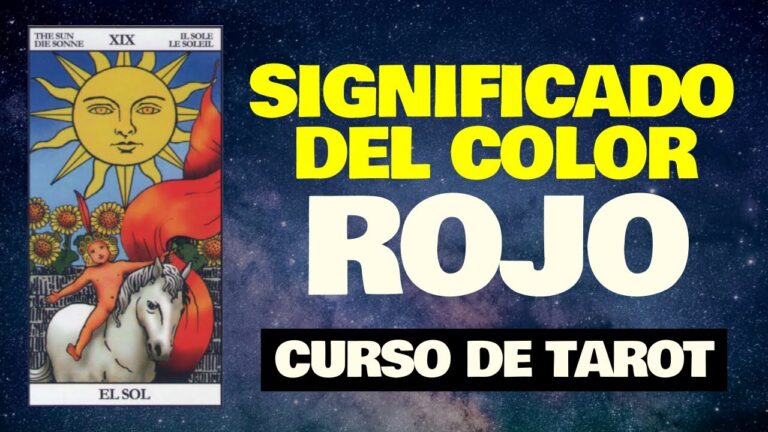 ¿Qué significa el color rojo en el tarot?